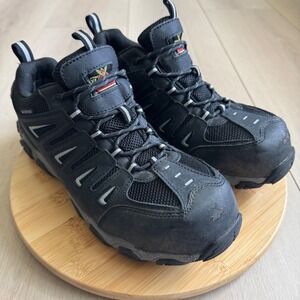 Thorogood Mens Crosstrex Waterproof Steel Toe‎ Work Shoes Size 10M Black Hikers